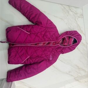 The North Face Girls' Hooded Puffer Jacket - Bright Pink